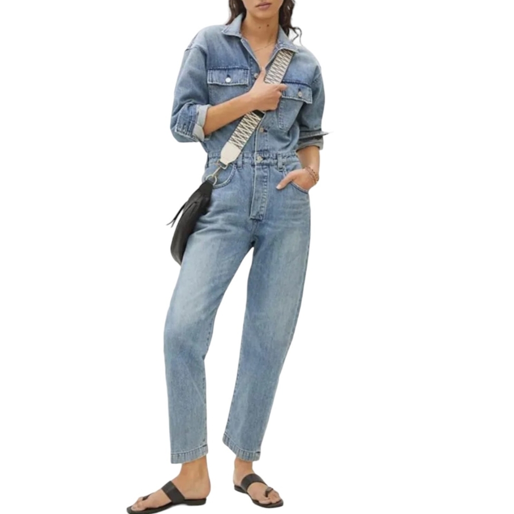 Citizens of Humanity New Liu Denim One Piece Jumpsuit in Hamlet Western Size M